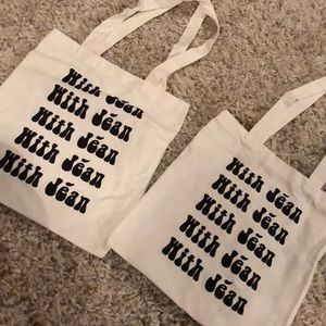 With jéan canvas bags